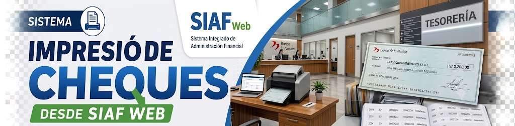 Banner Sistema Impresion de Cheques desde Siaf Web