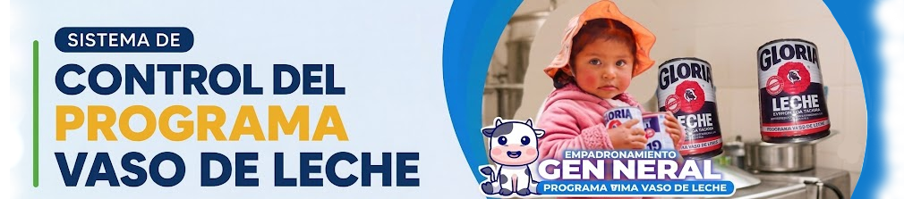 Banner Sistema Programa Vaso de Leche