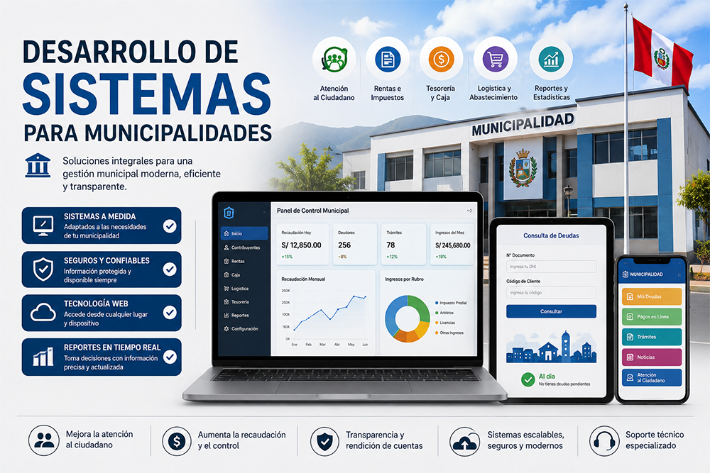 Desarrollo de Sistemas para Municipalidades 